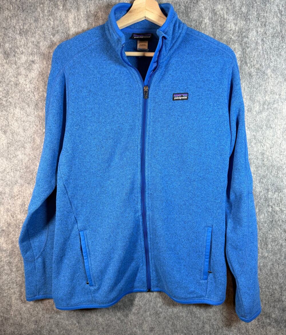 Patagonia Better Sweater Womens Large Blue Full Zip Fleece Jacket